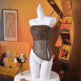 Backless Irregular Sequin Tops GFRT-42282TBG