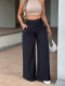 Solid Color Loose Wide Leg Pants MIL-L338