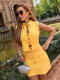 Casual Solid Color Two Piece Shorts Set MIL-L339