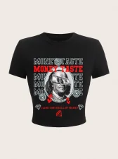 Print Short Sleeve T Shirt GJFE-DIY-NVTX05