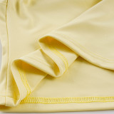 Sport V Neck Tank Top 2 Piece Shorts Set GPKJ-MR49878