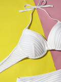 Sexy Solid Color Underwire Bikini Swimsuit CSYZ-D533R