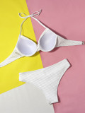 Sexy Solid Color Underwire Bikini Swimsuit CSYZ-D533R