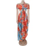 Print Sexy Beach Maxi Dress BY-7731