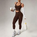 Running Sports Yoga Vest And Long Pants Suit YWHQ-WT26027