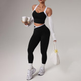 Running Sports Yoga Vest And Long Pants Suit YWHQ-WT26027