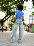 Plus Size Loose Patchwork Jeans GYLN-1617