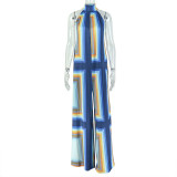 Print Sleeveless Backless Loose Jumpsuit GJYO-JP006372