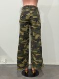 Camouflage Print Loose Jeans OD-8782