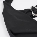 Sexy Hollow Out Backless Mini Dress GPKJ-MR49437