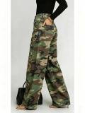 Camouflage Print Loose Jeans OD-8782