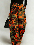 Camouflage Print Loose Jeans OD-8782