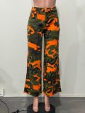 Camouflage Print Loose Jeans OD-8782
