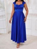 Ice-Silk Solid Color Maxi Dress GYLY-9848