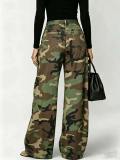 Camouflage Print Loose Jeans OD-8782