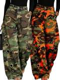 Camouflage Print Loose Jeans OD-8782