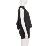 Sleeveless Backless Splits Mini Dress GPKJ-MR50056