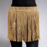 Rhinestone Fishnet Patchwork Skirt GZYY-1166