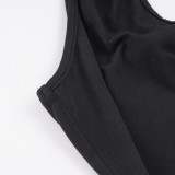 Halterneck Off Shoulder Tank Tops GPKJ-MR49537
