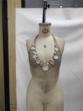 Sexy Sequin Shell Pendant Body Chain Top GZYY-J25713