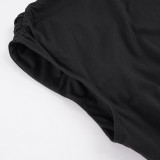 Sleeveless Backless Splits Mini Dress GPKJ-MR50056