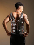 Men's Acrylic Mirrored Sexy Tank Top GZYY-k25576