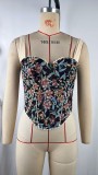 Vintage Print Sleeveless Top GPBY-VE8499