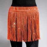 Rhinestone Fishnet Patchwork Skirt GZYY-1166