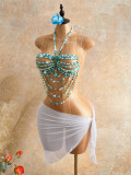 Multi-layered Colorful Bead Body Chain GZYY-B27014