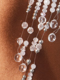 Beaded Bra Butterfly Pendant Body Chain GZYY-B25774
