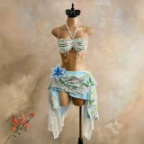 Pearl Tassel Halterneck Top  GZYY-B27279