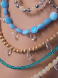 Hollow Out Backless Colored Gemstone Body Chain GZYY-B24652