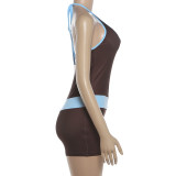 Tie Up Halterneck Romper GZJQ-K6Q11542A