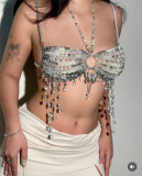 Beaded Bra Butterfly Pendant Body Chain GZYY-B25774