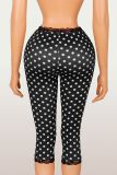 Bow-Printed Polka-Dot Seventh Pants YWXS-K26L2421