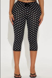 Bow-Printed Polka-Dot Seventh Pants YWXS-K26L2421