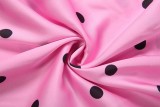 Polka Dot Print Sleeveless Maxi Dress XEF-K6D10158A