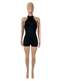 Sleeveless Backless Romper SHD-9996