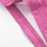 Sleeveless Halterneck Print Jumpsuit(With Hairband) GSZM-D26JP243