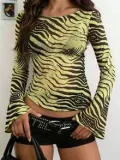 Long Sleeve See Through Tops GXIY-J25TP252