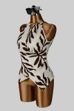 Print Halterneck Sleeveless Top GXIY-K26L2704