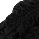 High-Waisted Drawstring Loose Lace Pants(With Panties) MZ-26010