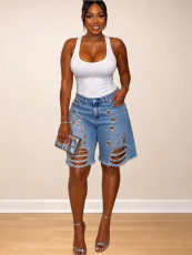Fashion Holes Denim Shorts OD-8786