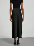 Satin High Waist Long Skirt GXIY-K25L1129