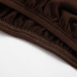 Slash Shoulder Loose Long Sleeve Pants Suit GDSF-Q26ST123