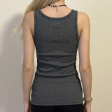 Solid Color Sleeveless Tank Top GPKJ-MR47000