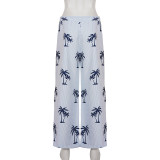 Coconut Tree Print Loose Pants GPKJ-MR49450