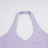 Contrast Color Sleeveless Sport 3 Piece Shorts Set GPKJ-MR49959