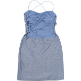 Backless Cross Bandage Dress XEF-K6D11253A