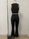 Long Sleeve Stripe Coat+Tank Top+Pants 3 Piece Set LSD-2887